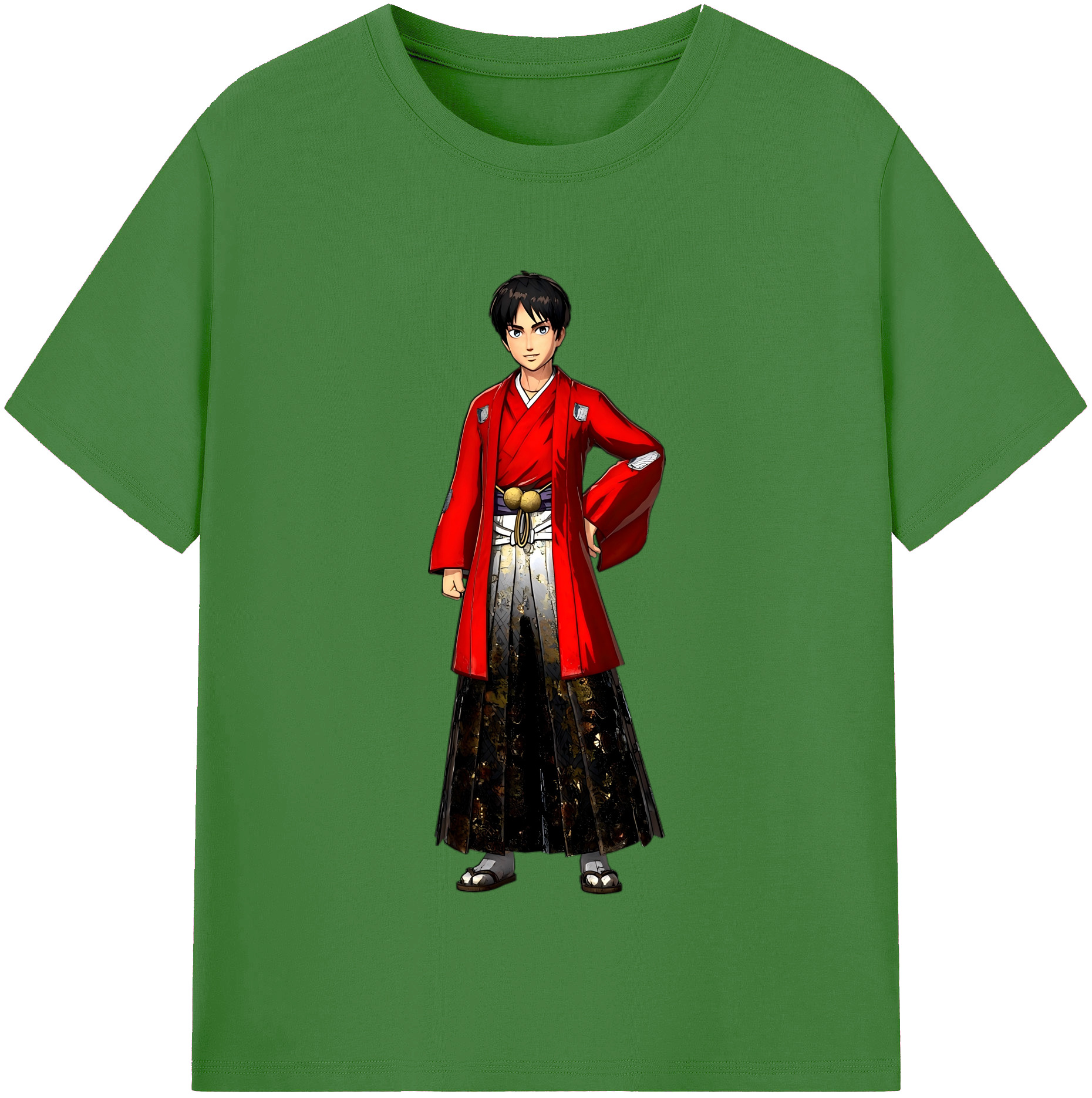 （画像用） 進撃の巨人 エレン･イェーガー Attack on Titan Eren Jäger レディースカジュアルプリントTシャツ（綿100％）